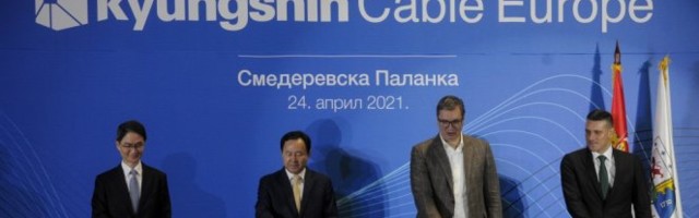 Hvala što ste izabrali Srbiju pored Albanije, Bugarske i Turske! Predsednik Vučić svečano otvorio južnokorejsku fabriku "Kjungšin kejbl" u Smederevskoj Palanci /VIDEO/