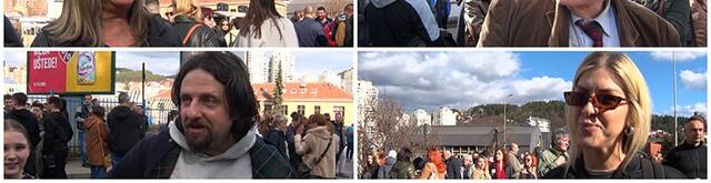 „Nema nazad, ova baklja će da gori“: Građani Užica na blokadi magistralnog puta Užice – Zlatibor (VIDEO)