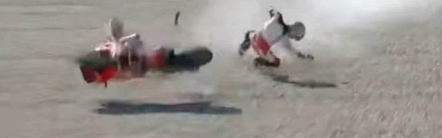JEZIVA SCENA NA TRCI MOTO GP: Španac pao sa motora, helikopterom prebačen u bolnicu (VIDEO)