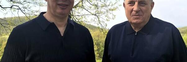 VUČIĆ SA DODIKOM O VAŽNIM TEMAMA: "U nedelju ćemo zajedno prisustvovati obeležavnju proboja Jasenovačkog logora!" (FOTO)