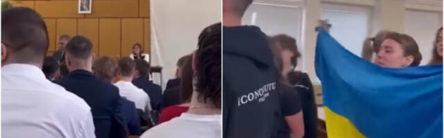FICO UKORIO UČENIKE, ONI GA BOJKOTOVALI! Napustili prostoriju noseći ukrajinsku zastavu (VIDEO)