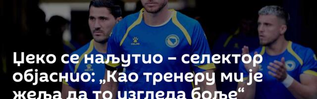 Џеко се наљутио – селектор објаснио: „Као тренеру ми је жеља да то изгледа боље“