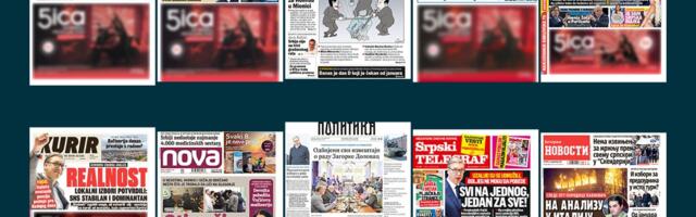 NASLOVNE STRANE SUTRAŠNJIH NOVINA: Prelistavanje štampe za utorak, 2. decembar 2025. godine