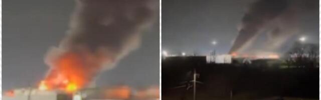 RUSKO SKLADIŠTE NAFTE U PLAMENU! Strahovit napad Ukrajine tokom noći: Odjeknule eksplozije u Krasnodarskom kraju (VIDEO)