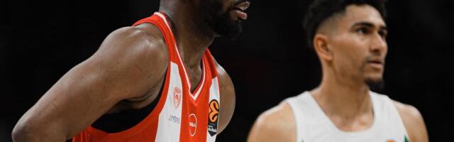 POBEDA OLIMPIJAKOSA U SENCI POVREDE: Dorsi kao u NBA, Milutinov blizu dabl-dabla!