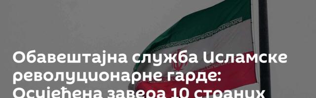 Обавештајна служба Исламске револуционарне гарде: Осујећена завера 10 страних шпијунских агенција