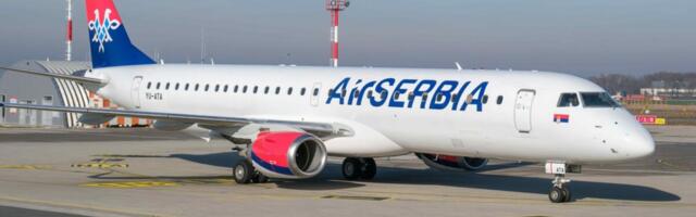 Još jedan avion u bojama Er Srbije: Stigao novi Embrarer