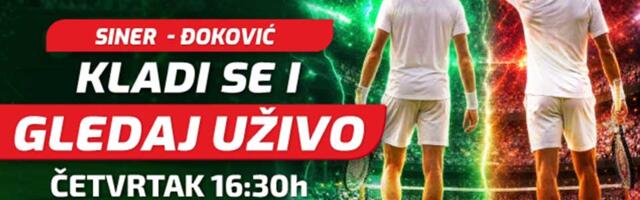 SVI SU ČEKALI OVU INFORMACIJU: Evo gde možete gledati epski meč Đokovića i Sinera i kako da odmah uzmete 26.000 dinara!