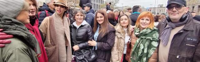 I kragujevačke sudije na protestu u Beogradu