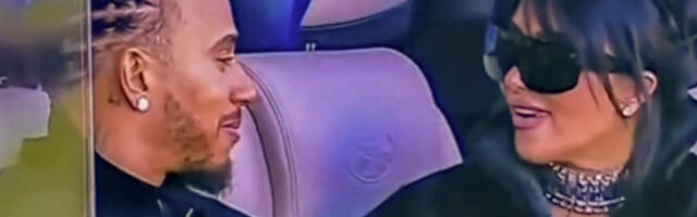 Luis Hamilton prvi put pred kamera poljubio Kim Kardašijan (VIDEO)