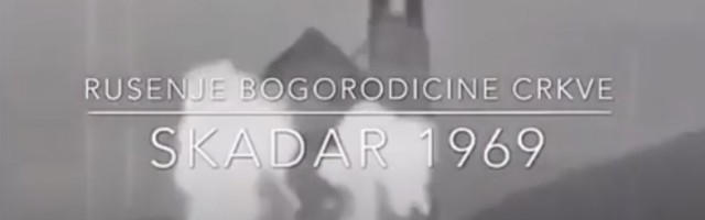 (VIDEO) SUZE SAME TEKU: Snimak demoliranja Bogorodičine crkve u Skadru za koju su odgovorni Albanci