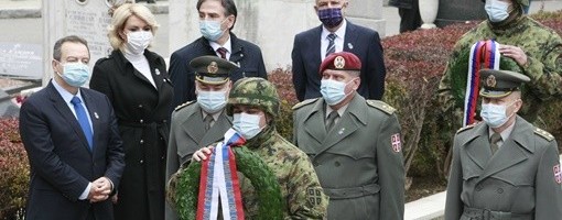 Povodom Dana primirja u Prvom svetskom ratu položeni venci na Spomenik braniocima Beograda