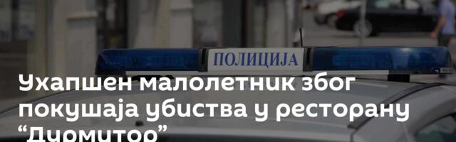 Ухапшен малолетник због покушаја убиства у ресторану “Дурмитор”