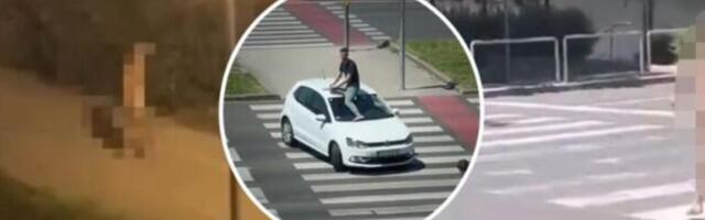 HODAJU GOLI, SKAČU PO AUTIMA... Jezivi snimci rastrojenih ljudi iz Zagreba se šire Balkanom, zanemećete od prizora!