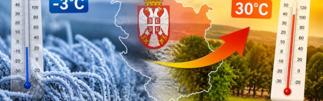 ŠOK U SRBIJI: Od jutarnjeg mraza do čak 30 stepeni za samo 24 sata!