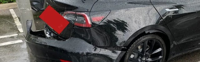 Ako naiđe na baru, Tesla Model 3 ostaje bez zadnjeg branika