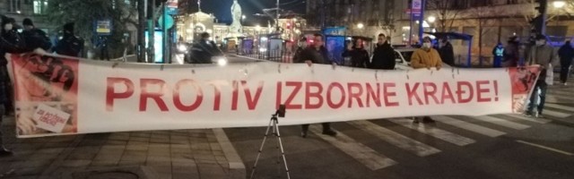 Protest zbog spomenika, policija zaustavljala građane