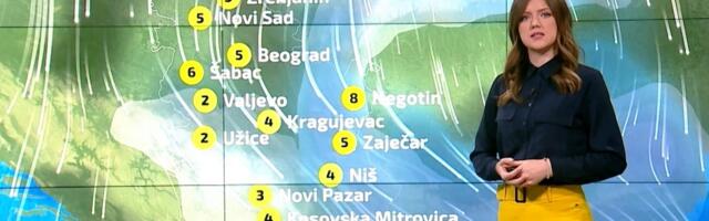 Prognoza za petak – oblačno uz slabu kišu i susnežicu, do osam stepeni