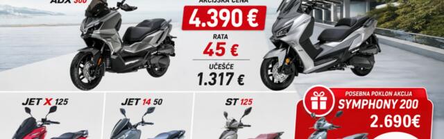 SYM motocikli: nikada povoljnije i brže