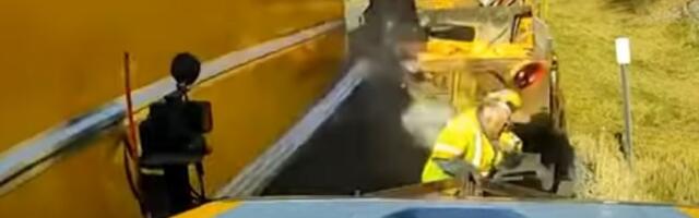 Radnik za dlaku izbegao smrt (VIDEO)