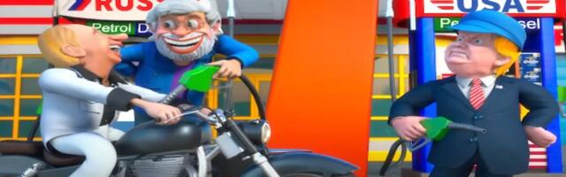 PUTIN I MODI VOZE MOTOR, TRAMP IM NUDI GORIVO: Indijci objavili crtani film, pogledajte ljutitog predsednika SAD  (VIDEO)