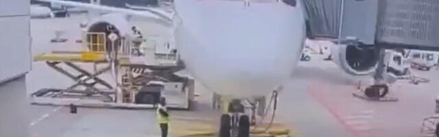 NEVEROVATAN INCIDENT NA AERODROMU U FRANKFURTU! Pogledajte šta se desilo sa avionom, ovo do sada nije viđeno (VIDEO)