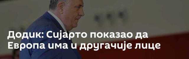 Додик: Сијарто показао да Европа има и другачије лице