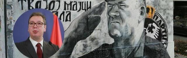 Pre odlaska u Priboj Vučić da prekreči Mladićev mural