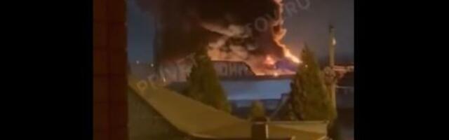 Rusija napadnuta: Skladište municije odletelo u vazduh (VIDEO)