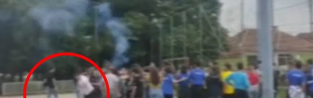 Unheard of violence in Prokuplje school yard: Father savagely kicks son during graduation party