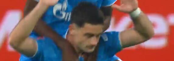 NEKADAŠNJI FUDBALER PARTIZANA POSTIGAO GOL BIVŠEM KLUBU, PA ODBIO DA SE RADUJE: Srpski reprezentativac za vođstvo Zenita protiv Marka Nikolića! (VIDEO)