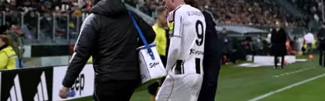 Dušan Vlahović se povredio: U suzama izašao sa terena! (FOTO)