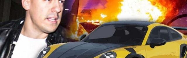 DEMOLIRAN JOŠ JEDAN AUTO BAKE PRASETA! Nakon zapaljenog Brabusa, uništen i PORŠE OD 700.000 EVRA! (VIDEO)