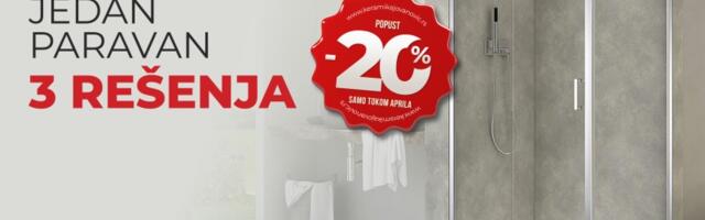 Keramika Jovanović donosi 20% popusta na Modulare tuš paravane: Savremeno kupatilo po meri vašeg prostora