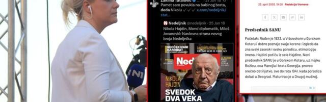 Narode, ovo postaje gigaskandal! Cure nove informacije o Žaklininim lažima - ovako je pričala o "dedi" Hajdinu