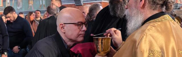 HRISTOS VASKRSE IZ MRTVIH! Oglasio se Miloš Vučević nakon jutarnje liturgije i poslao tradicionalnu vaskršnju čestitku vernicima (FOTO)