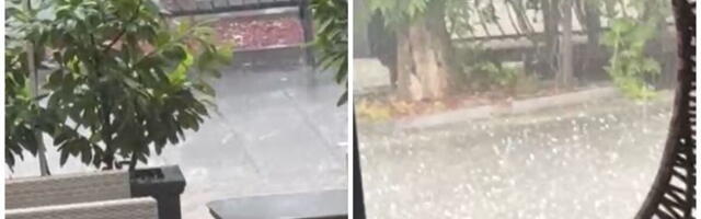 POTOP U LAZAREVCU! Padao krupan grad, po ulicama reke od pljuska! Sručilo se nevreme, grmljavina se prolama nebom (VIDEO)