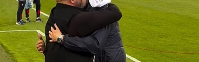 Nenad Lalatović se oduševio kada je video Dejana Stankovića, odmah mu je otišao u zagrljaj