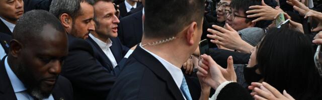 Makron pobegao od obezbeđenja! On trči, oni ga jure: Snimak haosa tokom državne posete u Kini