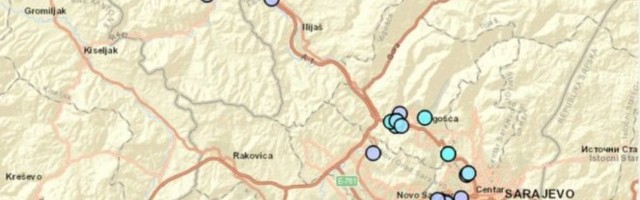 ZEMLJOTRES NA PODRUČJU SARAJEVA! Slabiji potres se osetio u Visokom, Vogošći i Kobiljoj glavi