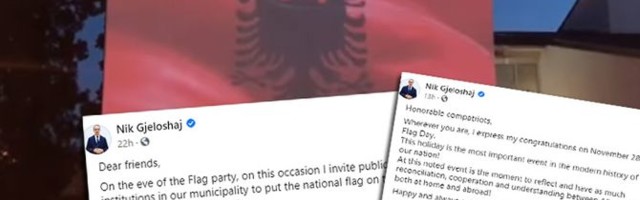 U više crnogorskih gradova slave Dan albanske zastave, u Tuzima biće kažnjen svako ko je ne istakne