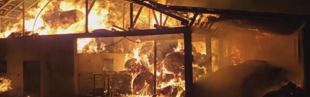 Požar izbio u pomoćnom objektu: Jedna osoba povređena