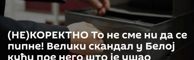 (НЕ)КОРЕКТНО То не сме ни да се пипне! Велики скандал у Белој кући пре него што је ушао Трамп