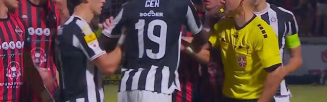 Televisa Presenta: Sek doneo pobedu Partizanu, pa uhvatio protivnika za vrat i dobio direktan crveni karton! /VIDEO/