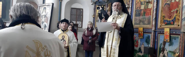Osvećem hram Vaznesenje Gospodnjeg u Katunu