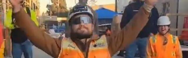 Šokirao favorita u oktagonu, pa se vratio na gradilište! Pogledajte kako su kolege dočekale novu UFC zvezdu nakon senzacije u Gardenu /VIDEO/