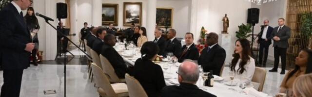 Vučić ugostio predsednika Konga na večeri: Mnogo volimo vašu zemlju, veoma cenimo vas kao hrabrog čoveka (FOTO)