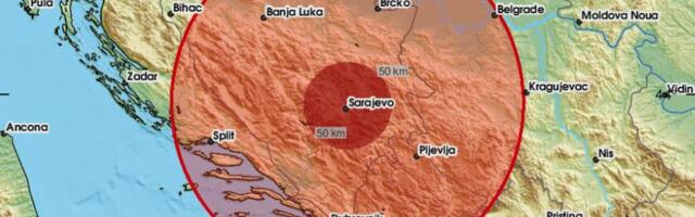 ZEMLJOTRES POGODIO BIH: Potres od  3.6 stepeni Rihtera zatresao Sarajevo