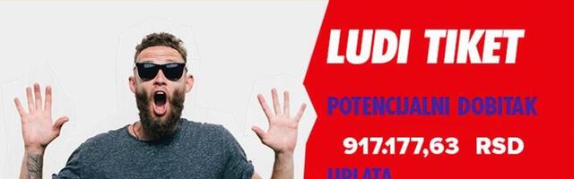 LUDI TIKET (-), subota, 917.177 dinara: Majstorstvo bez adekvatne naplate