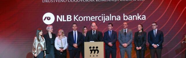 Prestižno priznanje SAM: NLB Komercijalna banka je društveno odgovorna kompanija godine